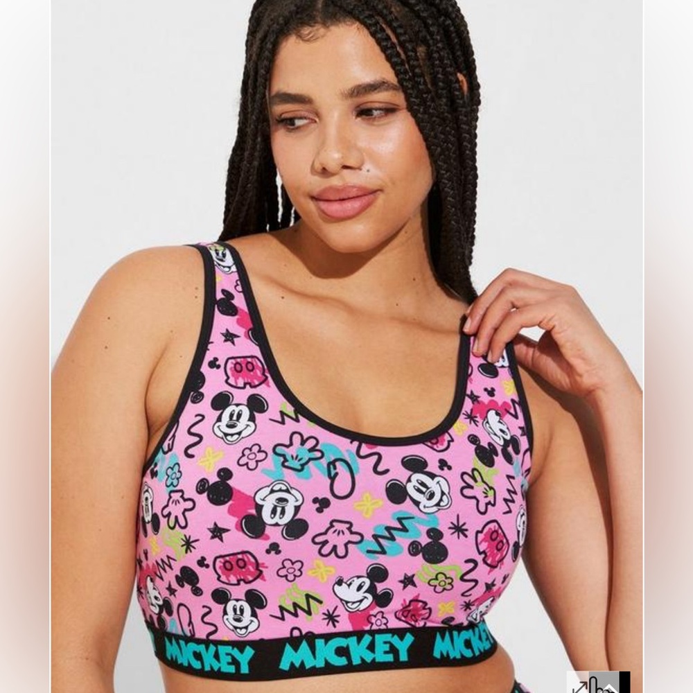 Torrid Mickey Mouse sports Bra Brand New